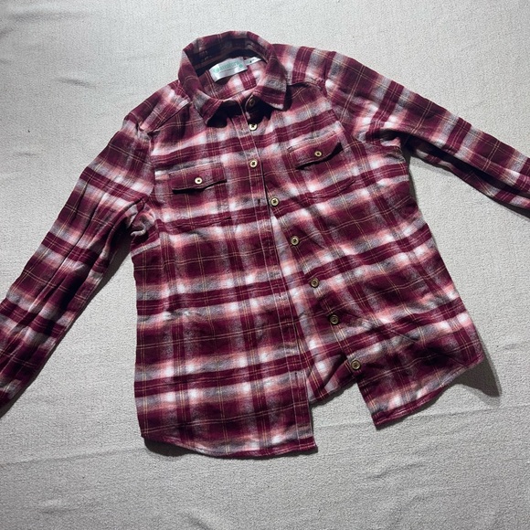 Aventura Clothing Plaid Organic Cotton Flannel Button Down Shirt - Picture 3 of 11